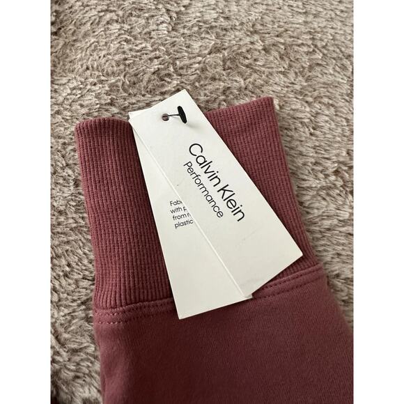 Calvin Klein Womens Cropped Hoodie Full Zip Sweatshirt Color: Sedona Size XL New - Picture 6 of 9